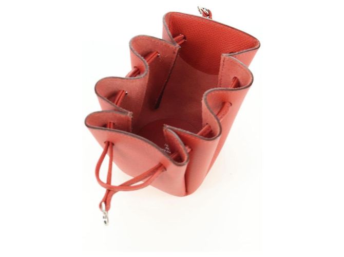 Hermès Pochette Vespa in pelle rossa HERMES Auth 166254M Rosso - vista 9