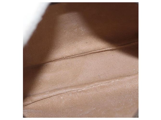 Borsa Sherry Line GG Supreme Web di GUCCI in PVC beige e oro 156 01 034 Auth 172389 D'oro - vista 12