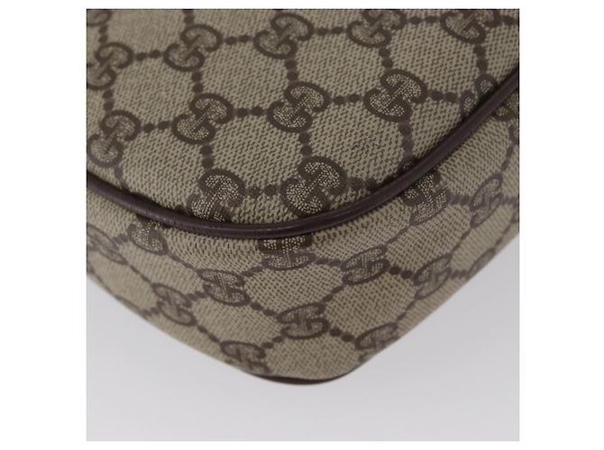 Borsa Sherry Line GG Supreme Web di GUCCI in PVC beige e oro 156 01 034 Auth 172389 D'oro - vista 15