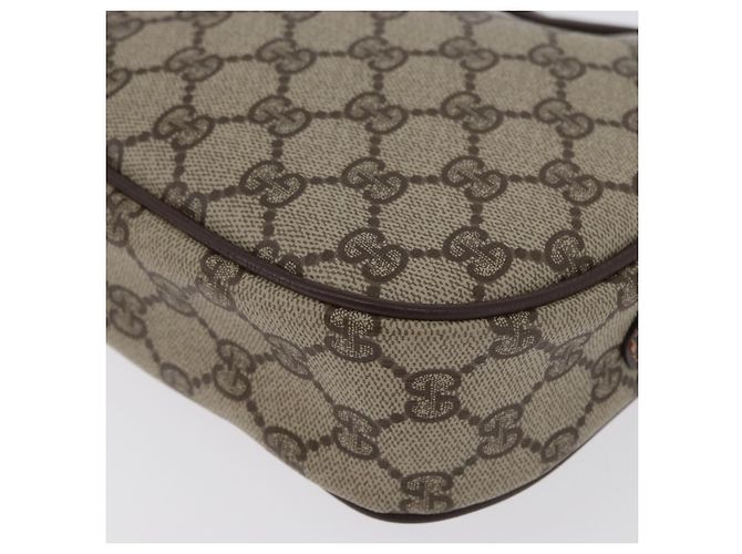 Borsa Sherry Line GG Supreme Web di GUCCI in PVC beige e oro 156 01 034 Auth 172389 D'oro - vista 16