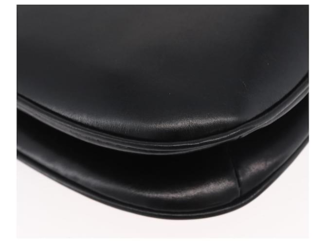 Céline Borsa a Spalla in Pelle Nera e Oro Auth ka2969 Nero D'oro - vista 15
