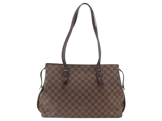 LOUIS VUITTON Borsa Tote Chelsea Damier Ebene N51119 LV Auth BA11203 - vista 13