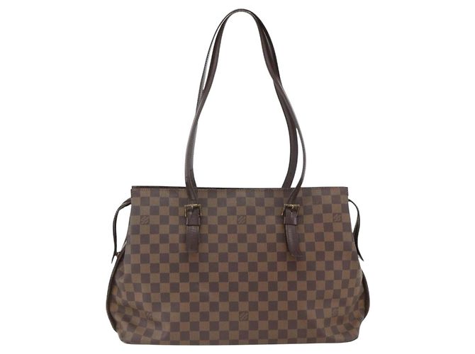 LOUIS VUITTON Borsa Tote Chelsea Damier Ebene N51119 LV Auth BA11203 - vista 2