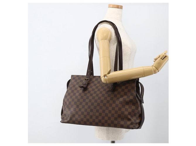 LOUIS VUITTON Borsa Tote Chelsea Damier Ebene N51119 LV Auth BA11203 - vista 23