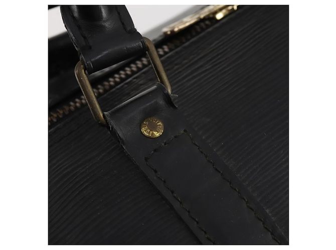 LOUIS VUITTON Epi Keepall 50 Borsa Boston Nera M42962 LV Auth 169987 Nero - vista 17