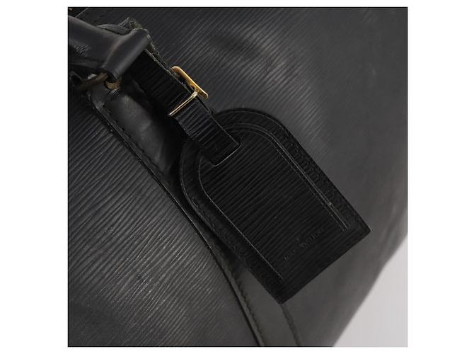 LOUIS VUITTON Epi Keepall 50 Borsa Boston Nera M42962 LV Auth 169987 Nero - vista 19