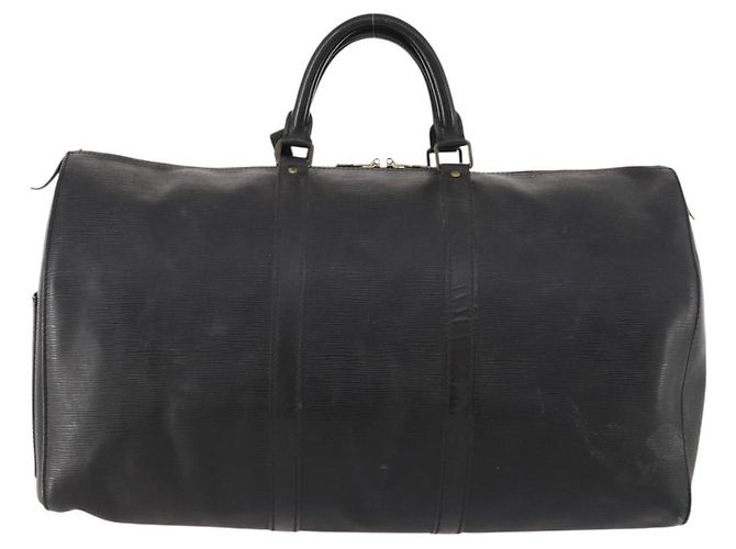 LOUIS VUITTON Epi Keepall 50 Borsa Boston Nera M42962 LV Auth 169987 Nero - vista 2