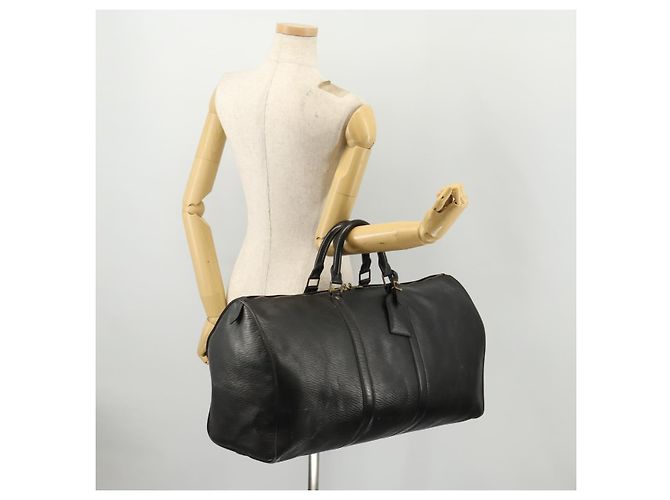 LOUIS VUITTON Epi Keepall 50 Borsa Boston Nera M42962 LV Auth 169987 Nero - vista 23
