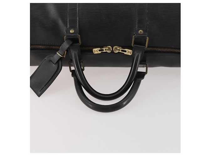 LOUIS VUITTON Epi Keepall 50 Borsa Boston Nera M42962 LV Auth 169987 Nero - vista 7