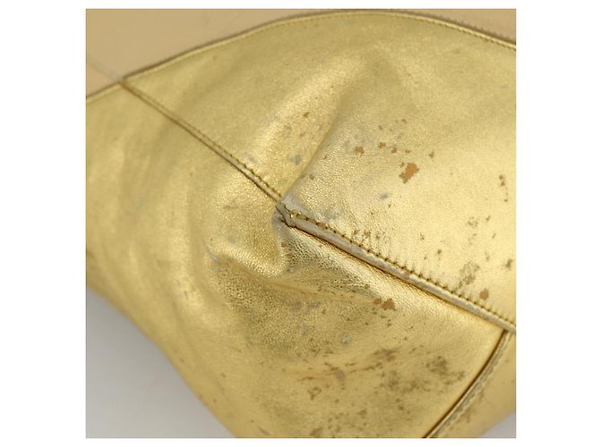 Céline Borsa Tote in Pelle Dorata Autentica 173800 D'oro - vista 14