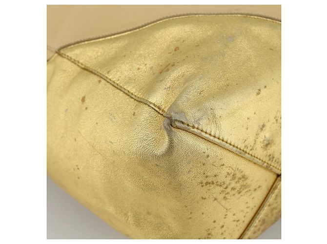 Céline Borsa Tote in Pelle Dorata Autentica 173800 D'oro - vista 16