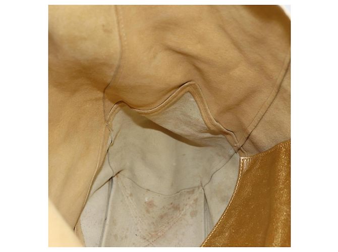 Céline Borsa Tote in Pelle Dorata Autentica 173800 D'oro - vista 18