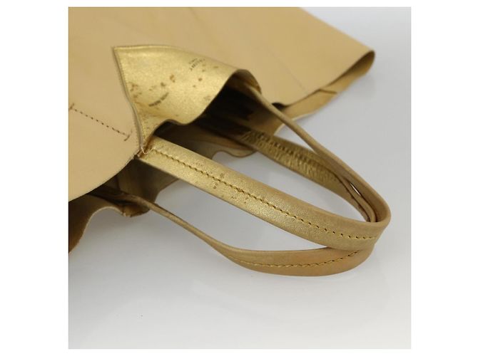 Céline Borsa Tote in Pelle Dorata Autentica 173800 D'oro - vista 7