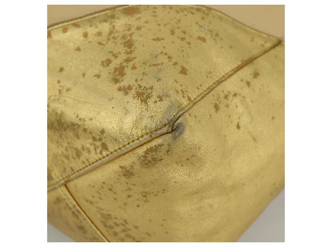 Céline Borsa Tote in Pelle Dorata Autentica 173800 D'oro - vista 9