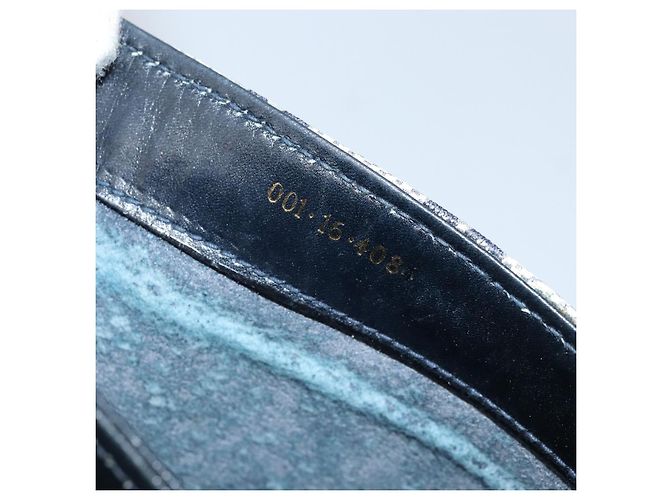 Gucci Bolsa de Ombro GG Supreme PVC Azul Marinho Dourado 001 16 4084 Auth 166222 - vista 12