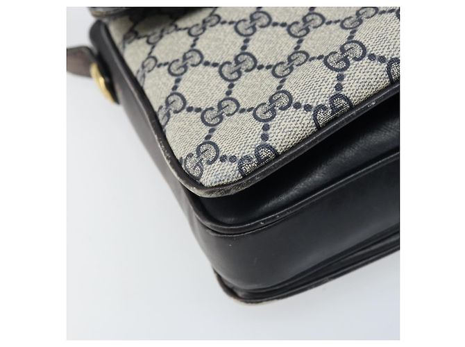 Gucci Bolsa de Ombro GG Supreme PVC Azul Marinho Dourado 001 16 4084 Auth 166222 - vista 14