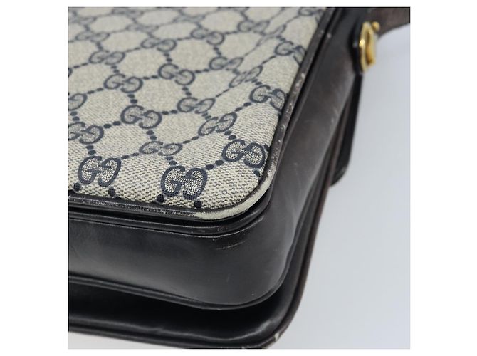 Gucci Bolsa de Ombro GG Supreme PVC Azul Marinho Dourado 001 16 4084 Auth 166222 - vista 15