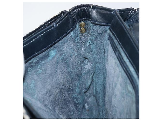 Gucci Bolsa de Ombro GG Supreme PVC Azul Marinho Dourado 001 16 4084 Auth 166222 - vista 21
