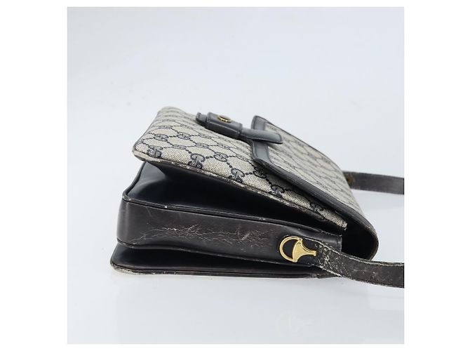 Gucci Bolsa de Ombro GG Supreme PVC Azul Marinho Dourado 001 16 4084 Auth 166222 - vista 3