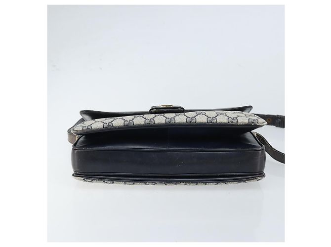 Gucci Bolsa de Ombro GG Supreme PVC Azul Marinho Dourado 001 16 4084 Auth 166222 - vista 5
