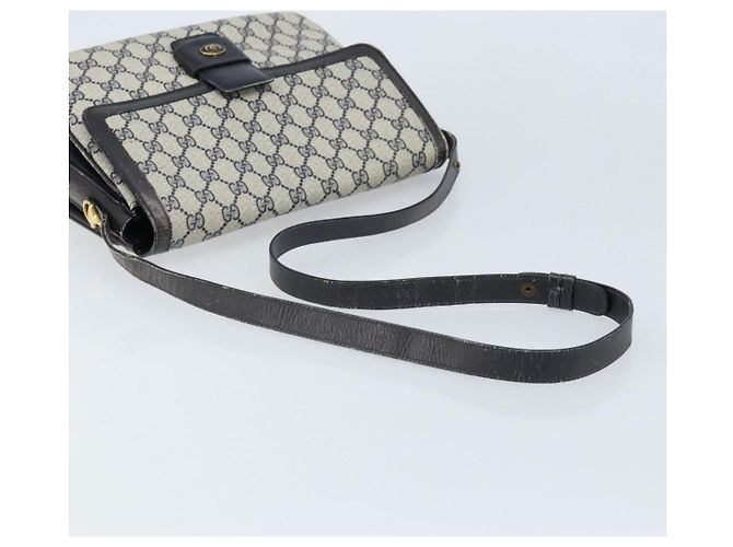 Gucci Bolsa de Ombro GG Supreme PVC Azul Marinho Dourado 001 16 4084 Auth 166222 - vista 7