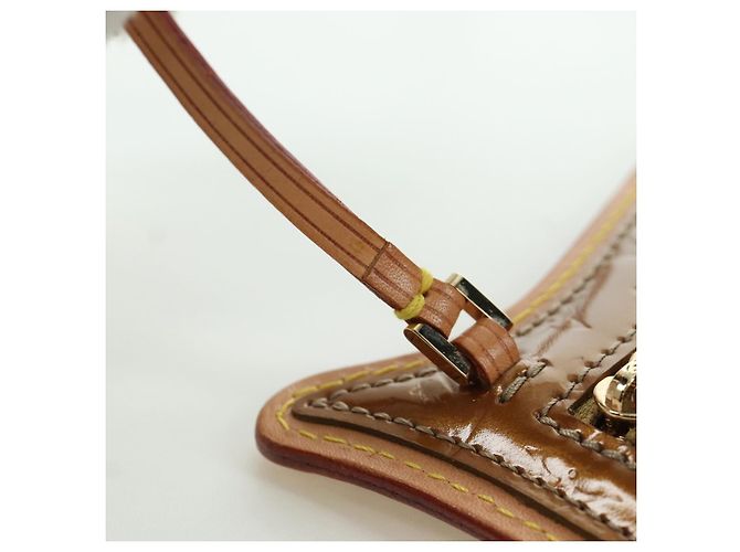 LOUIS VUITTON Pochette Owl Comte De Feu Vernis Bronzo M92268 Auth 172440V - vista 19