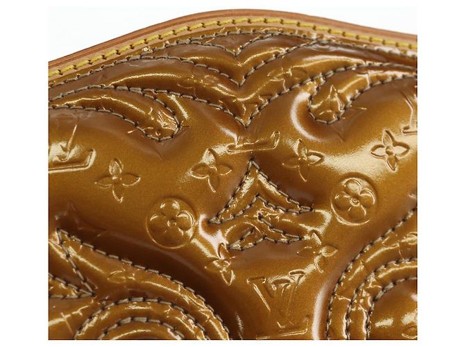 LOUIS VUITTON Pochette Owl Comte De Feu Vernis Bronzo M92268 Auth 172440V - vista 23