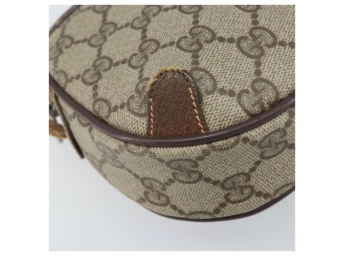 Borsa Sherry Line GG Supreme Web di GUCCI in PVC Beige e Oro 89 02 066 Auth 173850 D'oro - vista 14