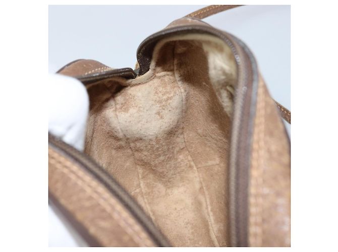 Borsa Sherry Line GG Supreme Web di GUCCI in PVC Beige e Oro 89 02 066 Auth 173850 D'oro - vista 20