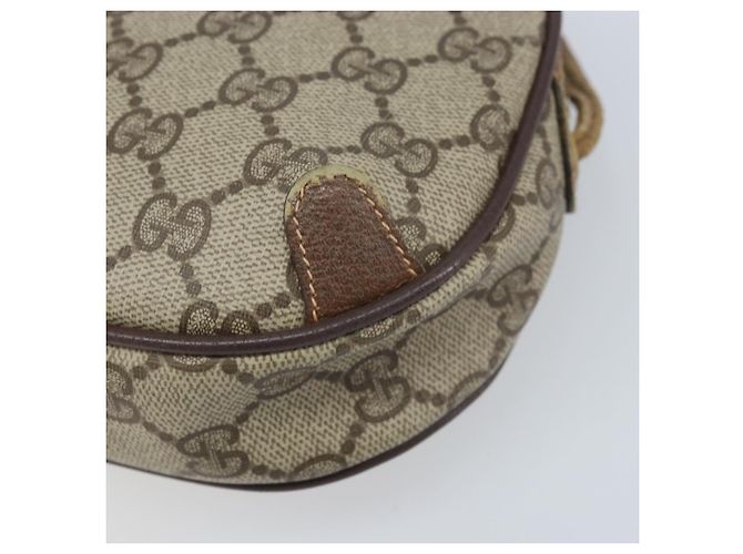 Borsa Sherry Line GG Supreme Web di GUCCI in PVC Beige e Oro 89 02 066 Auth 173850 D'oro - vista 9