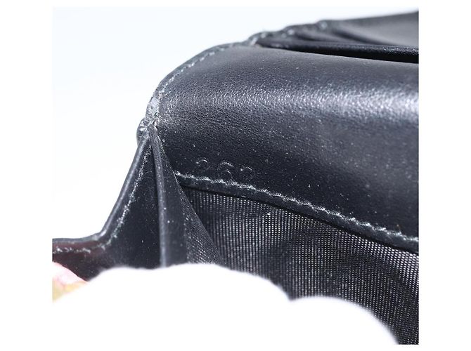 Portafoglio Lungo Miu Miu Pelle Nera Oro Auth bs33771 Nero D'oro - vista 12