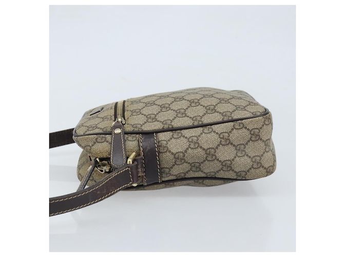 Gucci Borsa a Spalla GG Supreme PVC Beige Oro 233268 Auth 173855 D'oro - vista 4