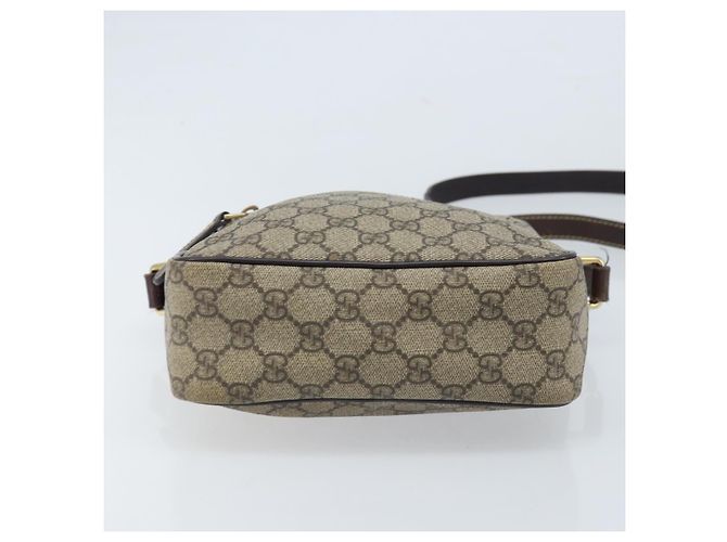Gucci Borsa a Spalla GG Supreme PVC Beige Oro 233268 Auth 173855 D'oro - vista 5