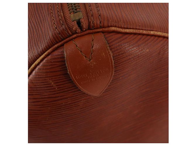 LOUIS VUITTON Epi Keepall 50 Borsa Boston Marrone M42968 LV Auth 169690 - vista 19