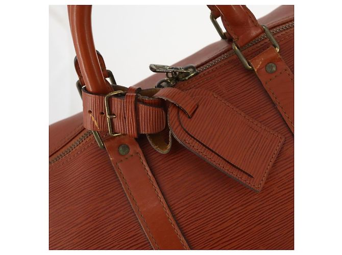 LOUIS VUITTON Epi Keepall 50 Borsa Boston Marrone M42968 LV Auth 169690 - vista 20
