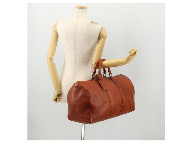 LOUIS VUITTON Epi Keepall 50 Borsa Boston Marrone M42968 LV Auth 169690 - vista 23
