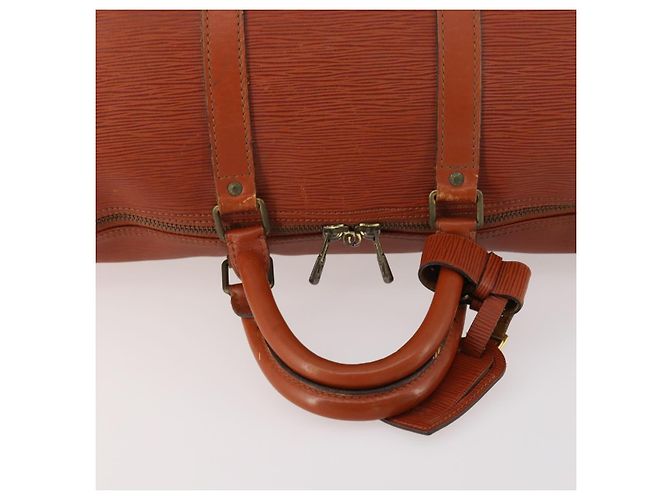 LOUIS VUITTON Epi Keepall 50 Borsa Boston Marrone M42968 LV Auth 169690 - vista 7