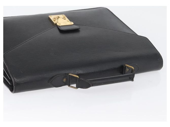 LOUIS VUITTON Cartella Consulente Epi Nera M54422 LV Auth 172775 Nero - vista 6