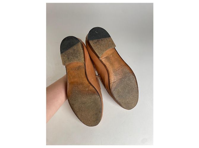 Mocassino in pelle Horsebit vintage Gucci marrone - vista 6