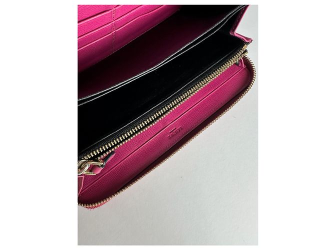 Vintage Loewe Madrid Leather Wallet Pink Purple - view 4