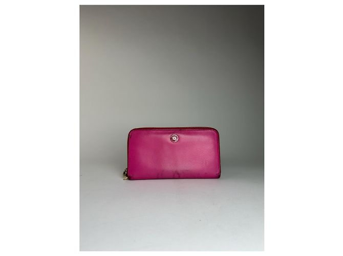 Vintage Loewe Madrid Leather Wallet Pink Purple - view 5