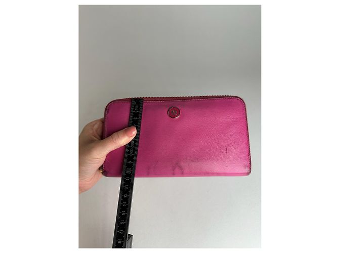 Vintage Loewe Madrid Leather Wallet Pink Purple - view 8