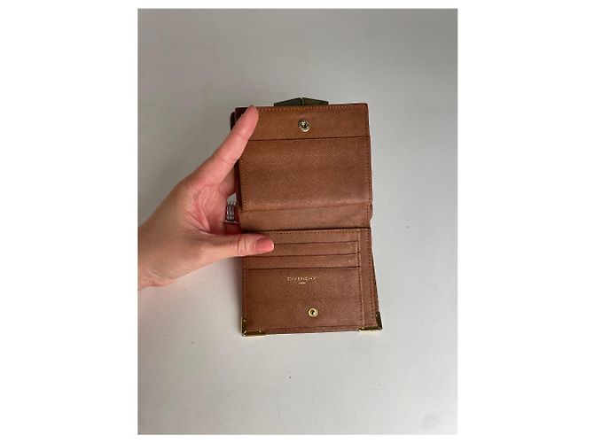 Vintage Givenchy Leather Wallet Brown - view 3