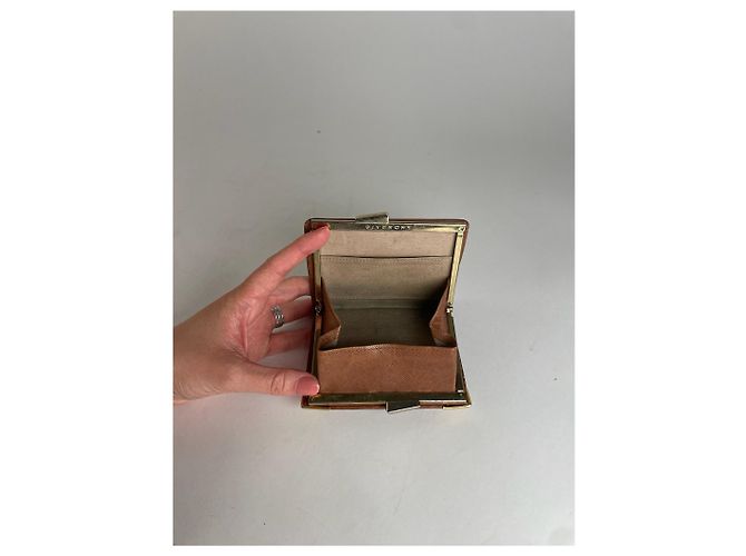 Vintage Givenchy Leather Wallet Brown - view 5