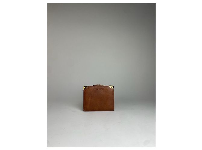 Vintage Givenchy Leather Wallet Brown - view 6