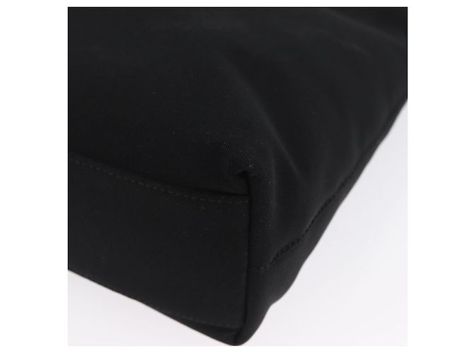 Borsa a Spalla Chain Vala in Nylon Nero Salvatore Ferragamo Auth BA10885 - vista 15