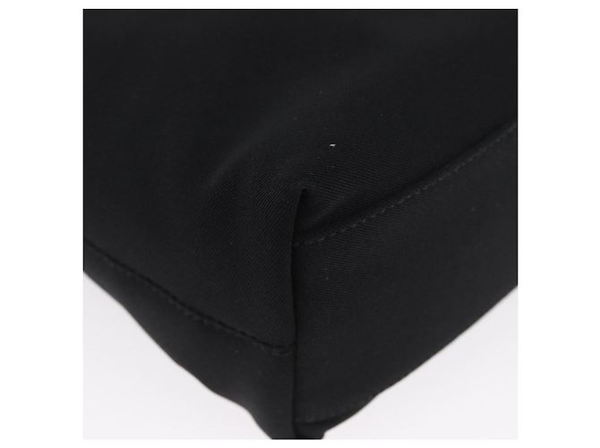 Borsa a Spalla Chain Vala in Nylon Nero Salvatore Ferragamo Auth BA10885 - vista 16