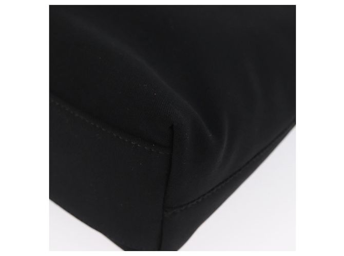 Borsa a Spalla Chain Vala in Nylon Nero Salvatore Ferragamo Auth BA10885 - vista 17
