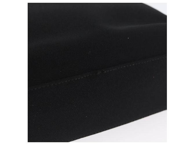 Borsa a Spalla Chain Vala in Nylon Nero Salvatore Ferragamo Auth BA10885 - vista 9