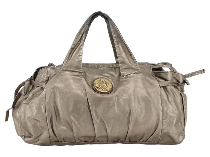GUCCI Histeria Borsa Tote Pelle Argento Oro 197021 Auth mr1995 D'oro - vista 13